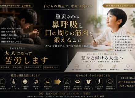 歯並びだけでない！子供の歯科矯正